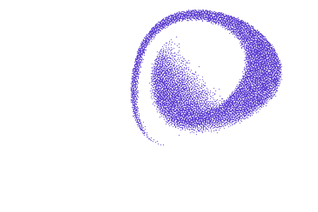 Purple swirl representing a new social connection approach